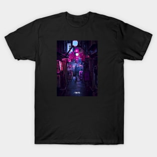 Tokyo Street Neon Synthwave T-Shirt